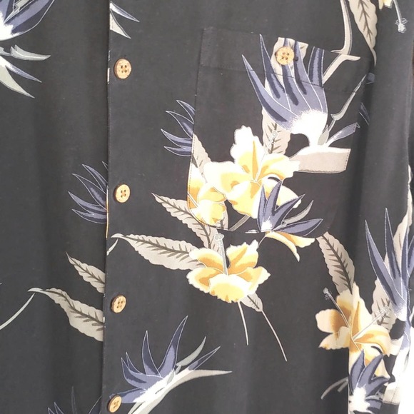 Wff Men's Silk Hawaiian Shirt size Large - Picture 4 of 4